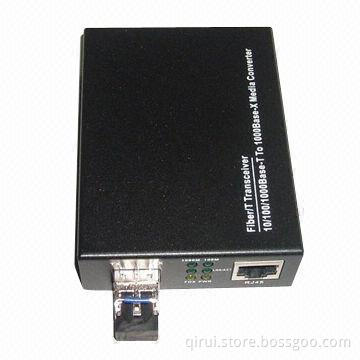 Fiber to RJ45/SFP media converter, 1.25g, 1310, SFP slots